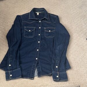 Ming Classic Blue Denim Top